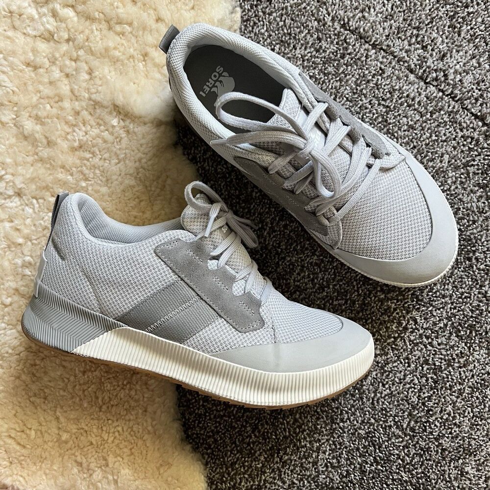 Sorel Shoes Women's Out N About Sneaker Gray Suede